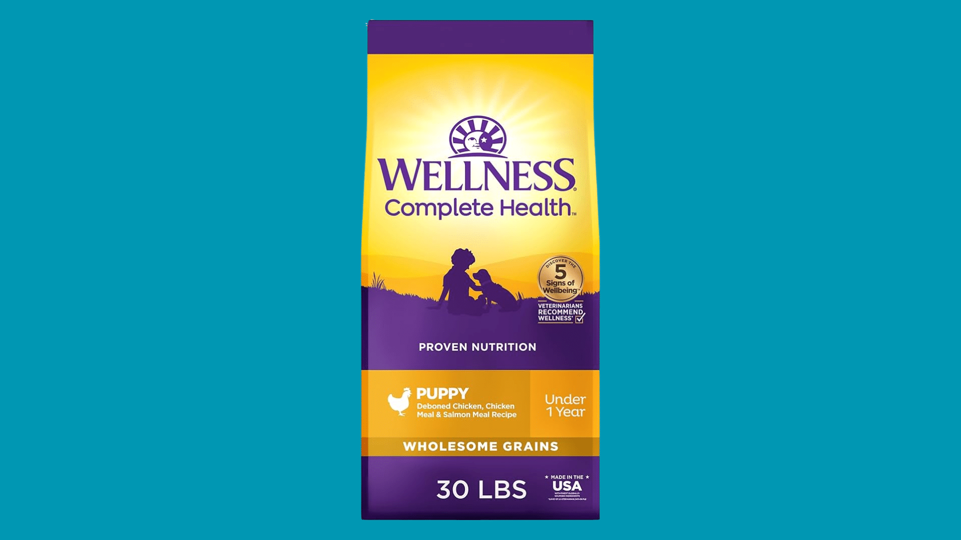 wellness complete health puppy food formulated to support growth digestion brain health and energy needs